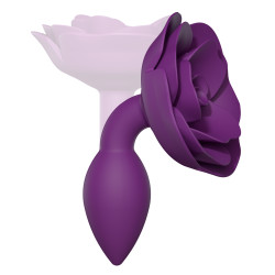 Love to Love Plug anal Bijou Open Roses S 8 x 2.9cm Violet